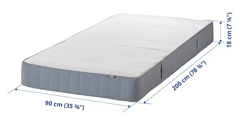 Saltea Ikea Vestmarka 90x200 (Ferma/Bleu)