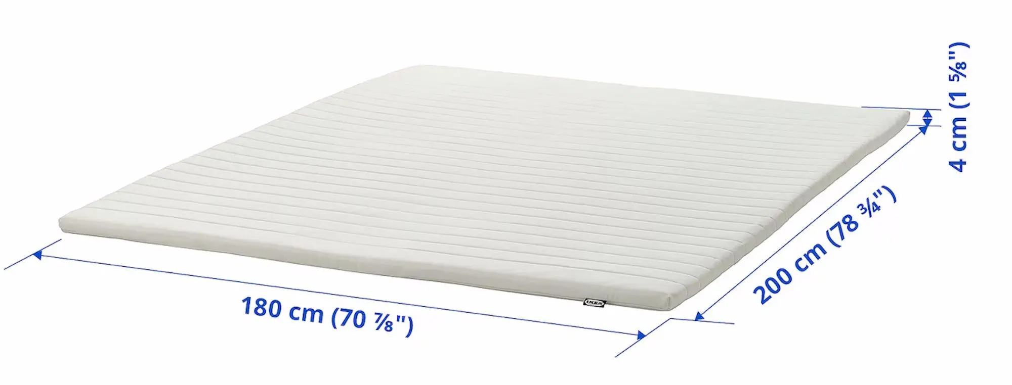 Topper Ikea Nasfjallet 180x200 (Alb)