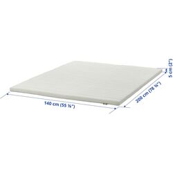 Topper Ikea Nisseholm 140x200 (Alb) Thumb