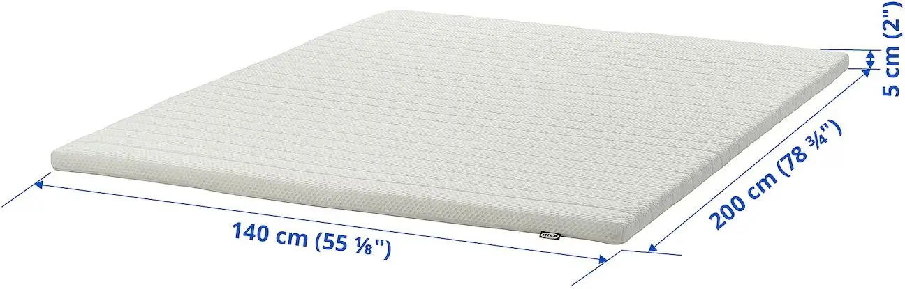 Topper Ikea Nisseholm 140x200 (Alb)