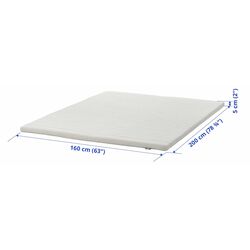 Topper Ikea Nisseholm 160x200 (Alb) Thumb