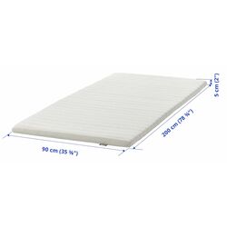 Topper Ikea Nisseholm 90x200 (Alb) Thumb