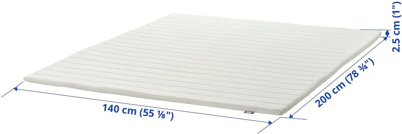 Topper Ikea Nopakte 140x200 (Alb)