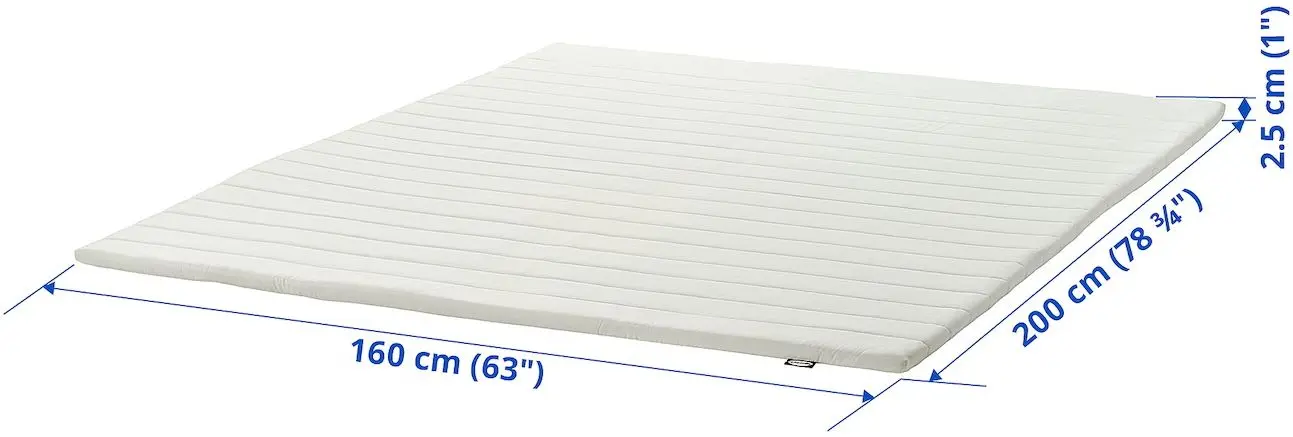 Topper Ikea Nopakte 160x200 (Alb)