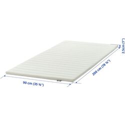 Topper Ikea Nopakte 90x200 (Alb) Thumb