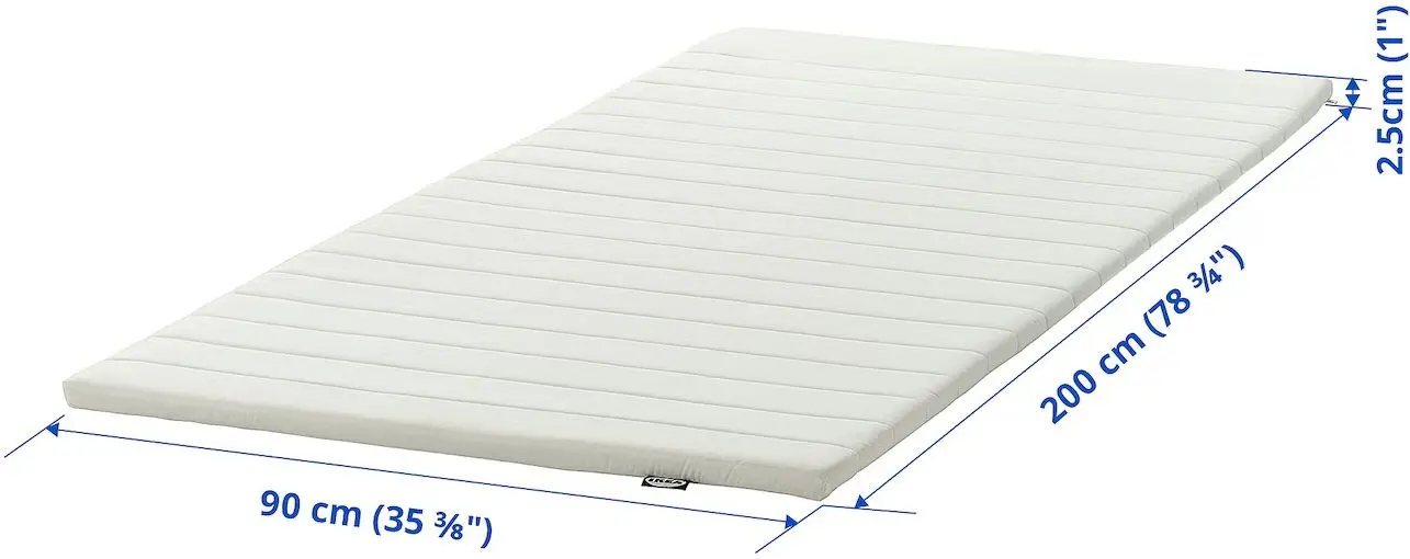 Topper Ikea Nopakte 90x200 (Alb)
