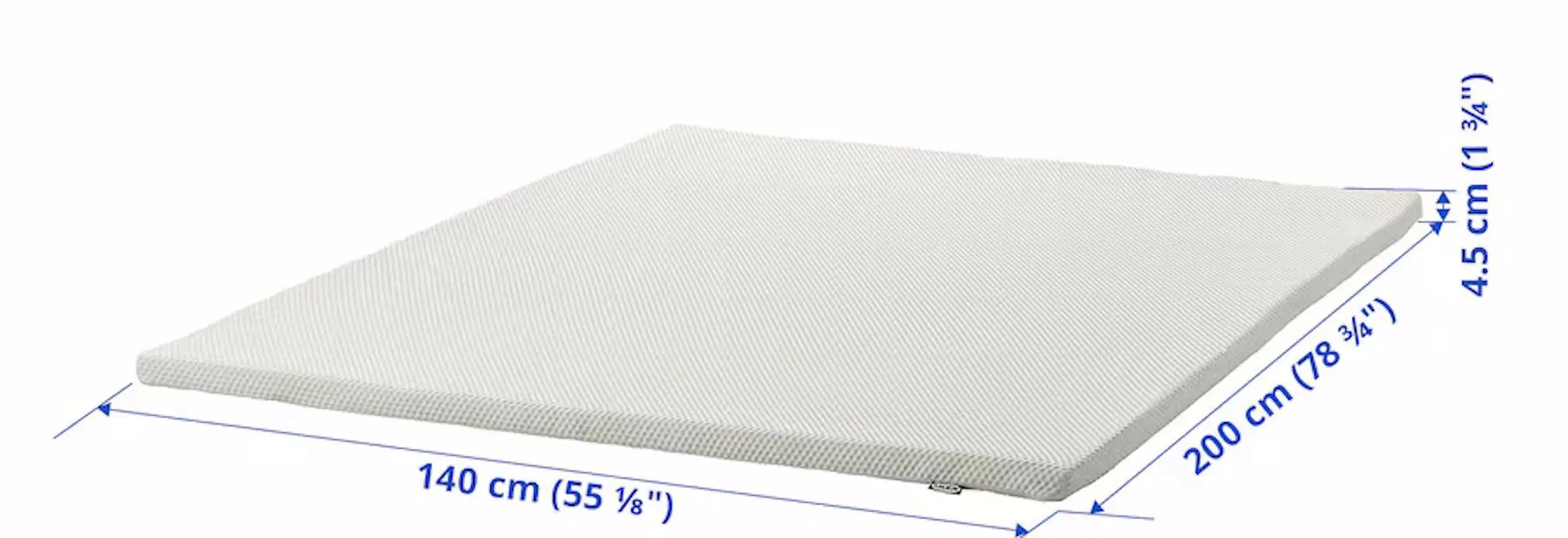 Topper Ikea Nordberget 140x200 (Alb)