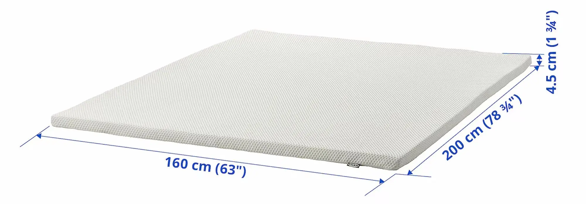 Topper Ikea Nordberget 160x200 (Alb)