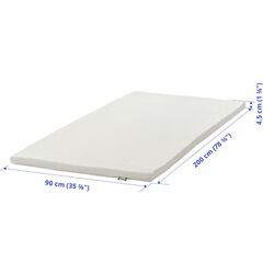 Topper Ikea Nordberget 90x200 (Alb) Thumb
