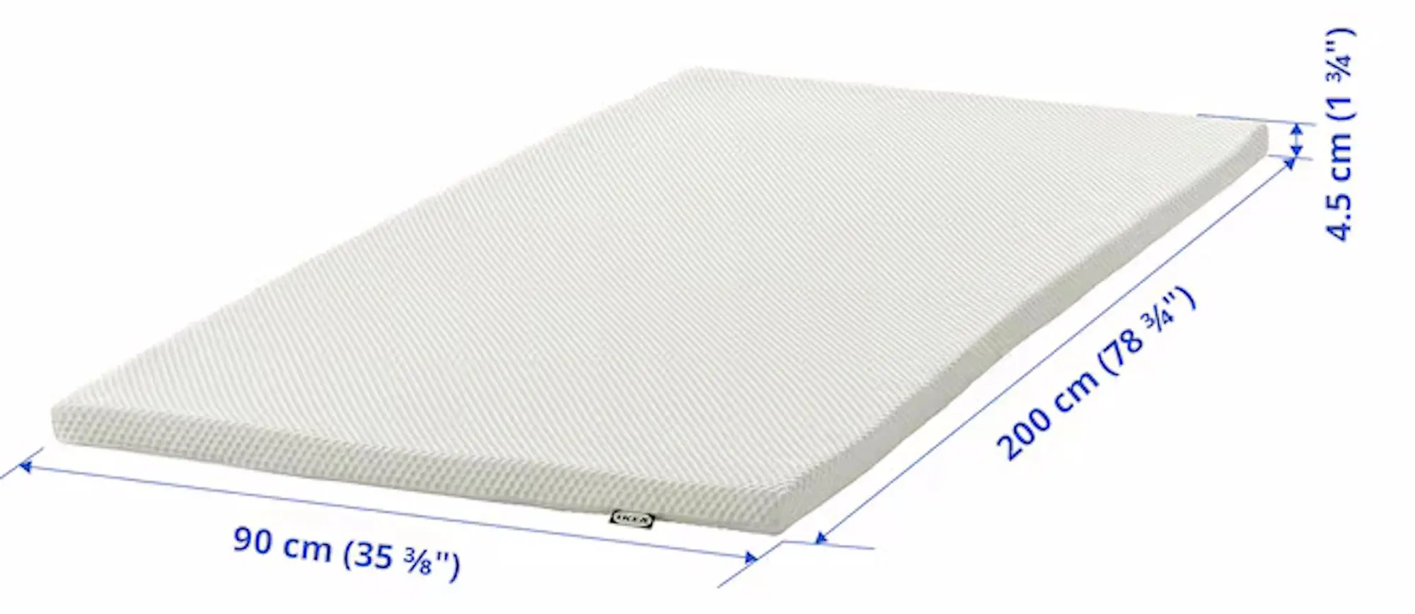 Topper Ikea Nordberget 90x200 (Alb)