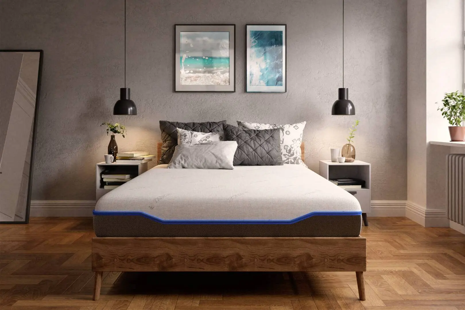 Saltea Somnart Tencel Ultra Pocket Multilayer 14557 200x200 (24cm) - 5