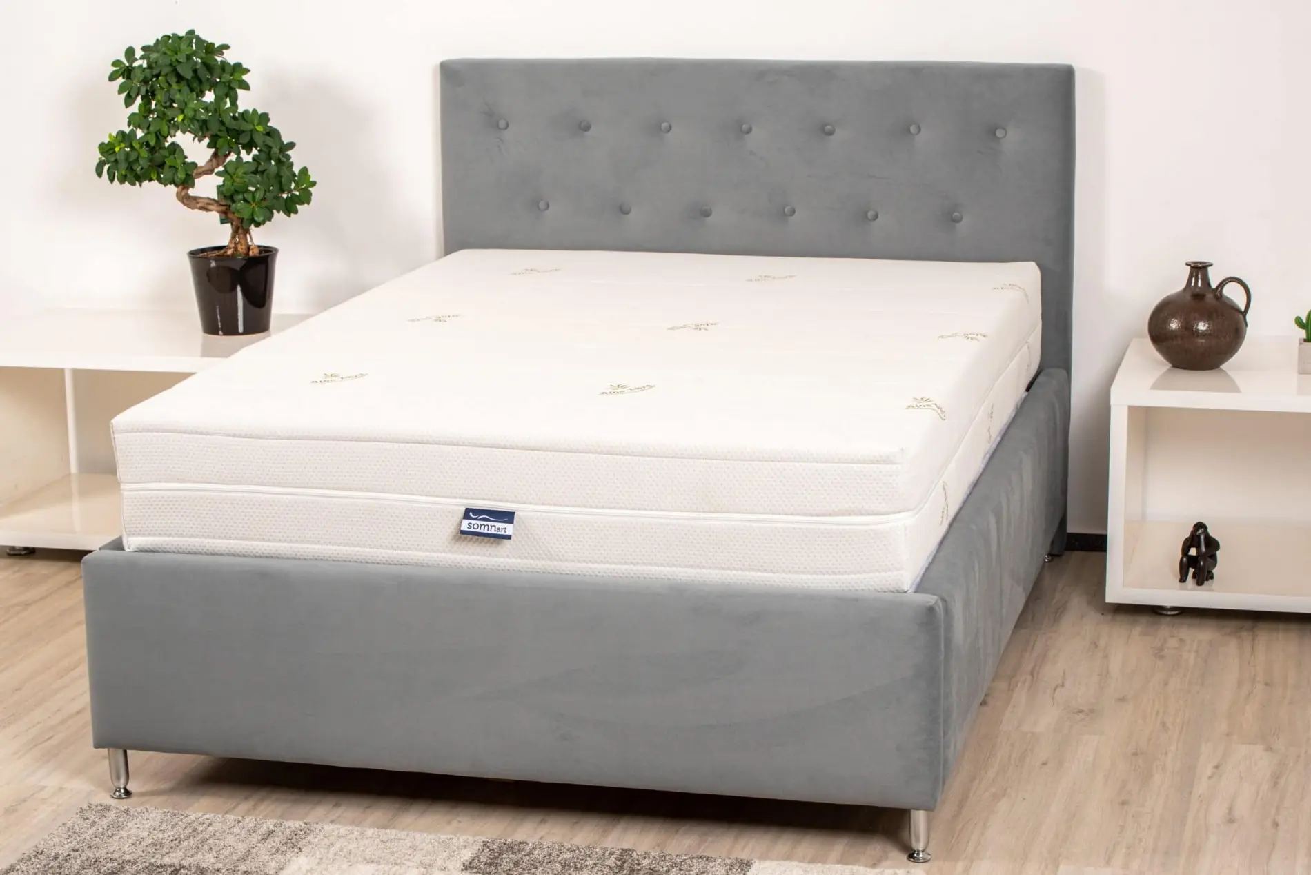 Матрас Somnart XXL Memory Aloe Vera 140x200 (25 см) - 6