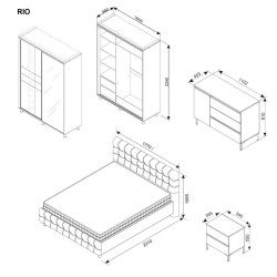 Dormitor Ambianta RIO 1.6m Thumb