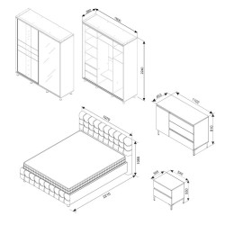 Dormitor Ambianta RIO 1.8m Thumb