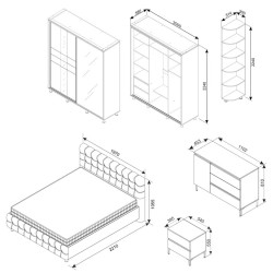 Dormitor Ambianta RIO 2.0m Thumb
