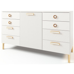 Dormitor МЛ-Мебель Velvet №1 (White/Gold) Thumb