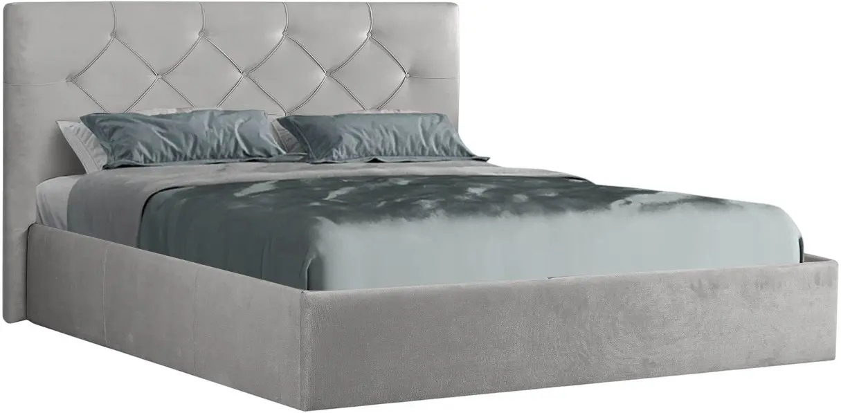 Спальня Modern Aura Alaska 08 ламельное основание 160x200 Gray + Andi 120cm Slate Gray/White - 2