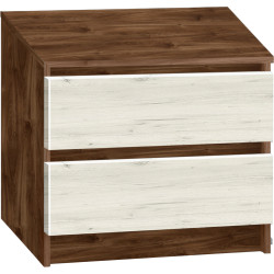 Спальня Modern Komfi 160x200 + Komfi 120cm + Komfi 48cm 2 pcs (Brandy Castello Oak/Craft Oak White) Thumb