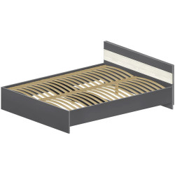 Спальня Modern Komfi 160x200 + Komfi 120cm + Komfi 48cm 2 pcs (Slate Gray/Craft Oak White) Thumb