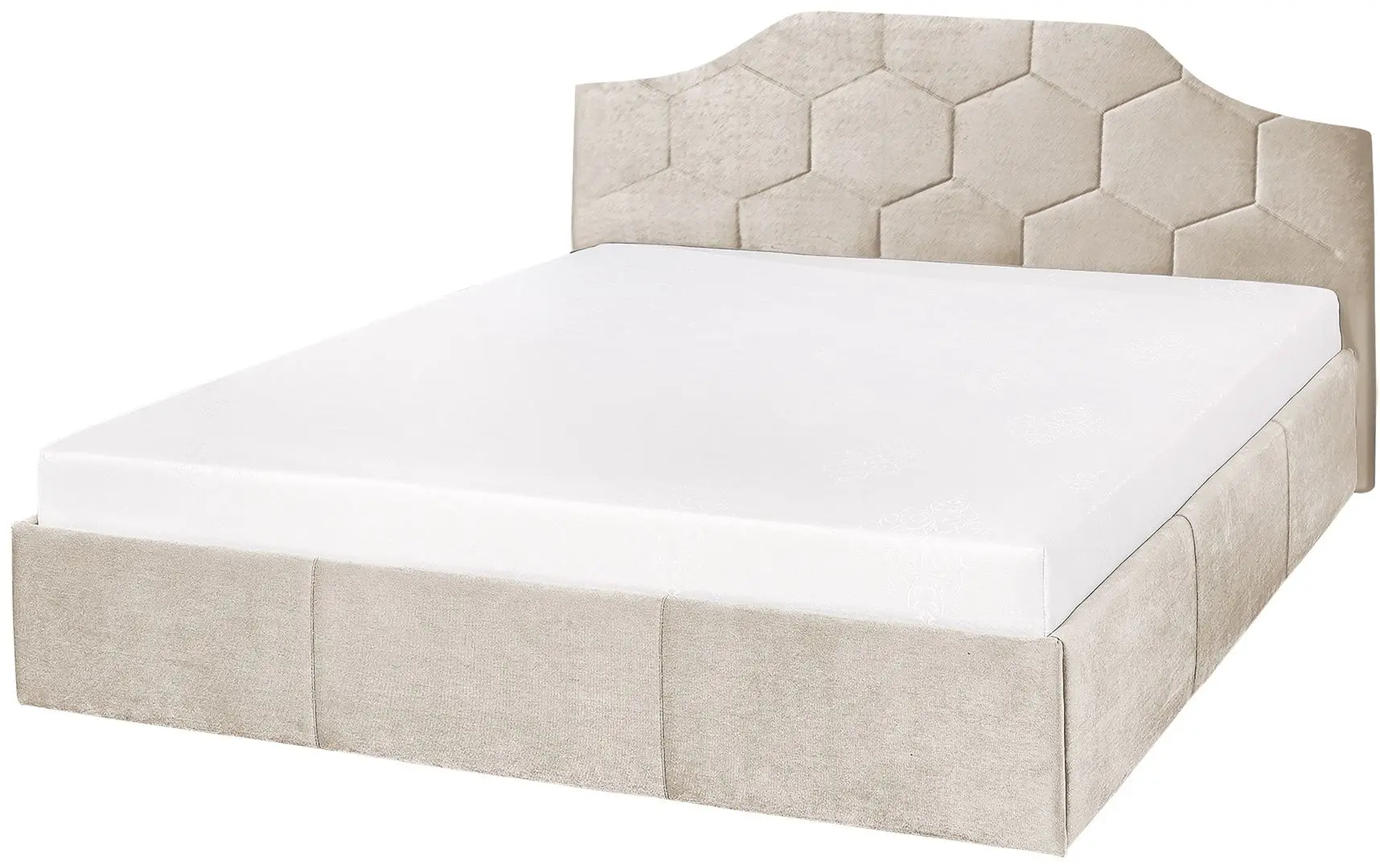 Спальня Modern Monica Alaska 01 подъемный механизм 160x200 Beige + Andi 160cm White/Cashmere + Francesca 45cm 2 pcs Cashmere/White - 2