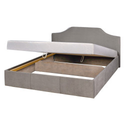 Спальня Modern Monica Alaska 01 подъемный механизм 160x200 Beige + Kenon 150cm Craft Oak White Thumb