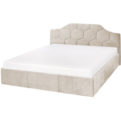 Спальня Modern Monica Alaska 01 подъемный механизм 160x200 Beige + Komfi 120cm Craft Oak White Thumb