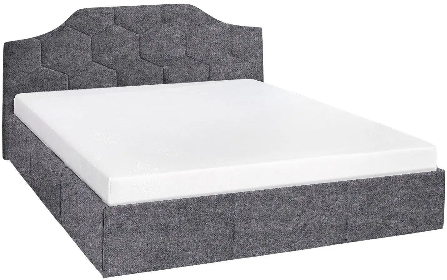 Спальня Modern Monica Alaska 10 Total Eclipse подъемный механизм 160x200 Dark Grey + Andi 120cm Slate Gray/White - 2