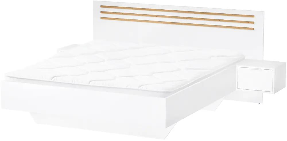 Спальня Tempo Kondela Florens 160x200 (White/Artisan Oak) - 2