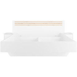 Dormitor Tempo Kondela Florens 180x200 (White/Artisan Oak) Thumb