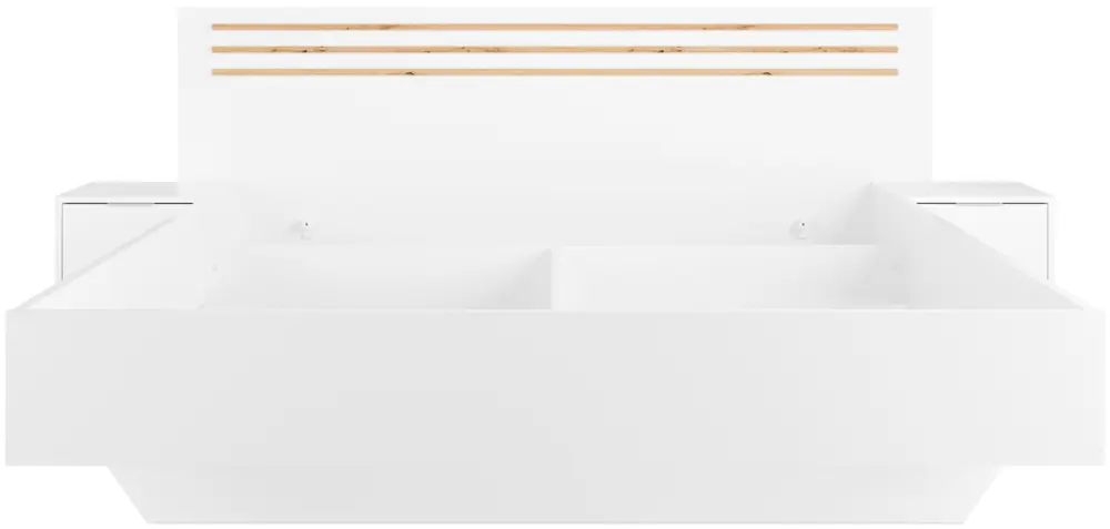 Dormitor Tempo Kondela Florens 180x200 (White/Artisan Oak) - 3