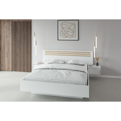 Dormitor Tempo Kondela Florens 180x200 (White/Artisan Oak)