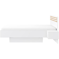 Dormitor Tempo Kondela Florens 180x200 (White/Artisan Oak) Thumb