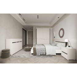 Dormitor Yasen London A 160/LOZ160/2S/KOM3D3S (Cashmere/Anthracite)