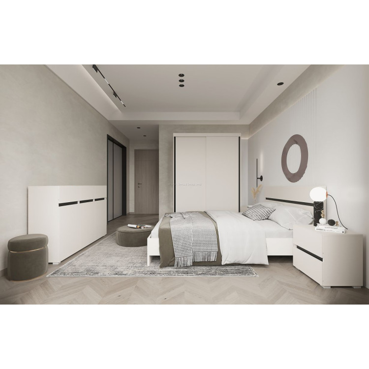 Спальня Yasen London A 160/LOZ160/2S/KOM3D3S (Кашемир/Антрацит)