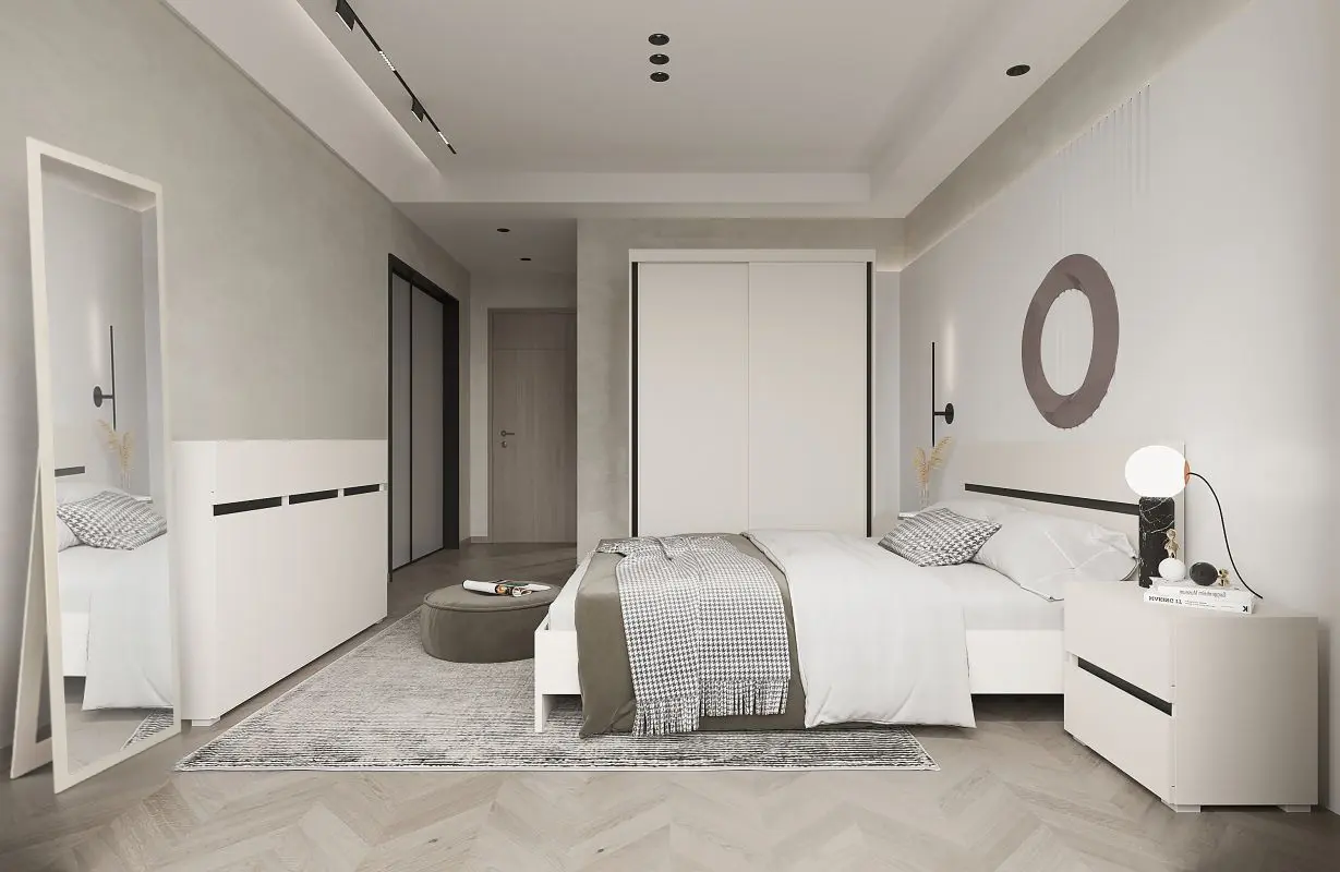 Спальня Yasen Лондон Эксклюзив 5 160/LOZ160/2S/KOM3D3S/LUS55 (Кашемир/Антрацит)