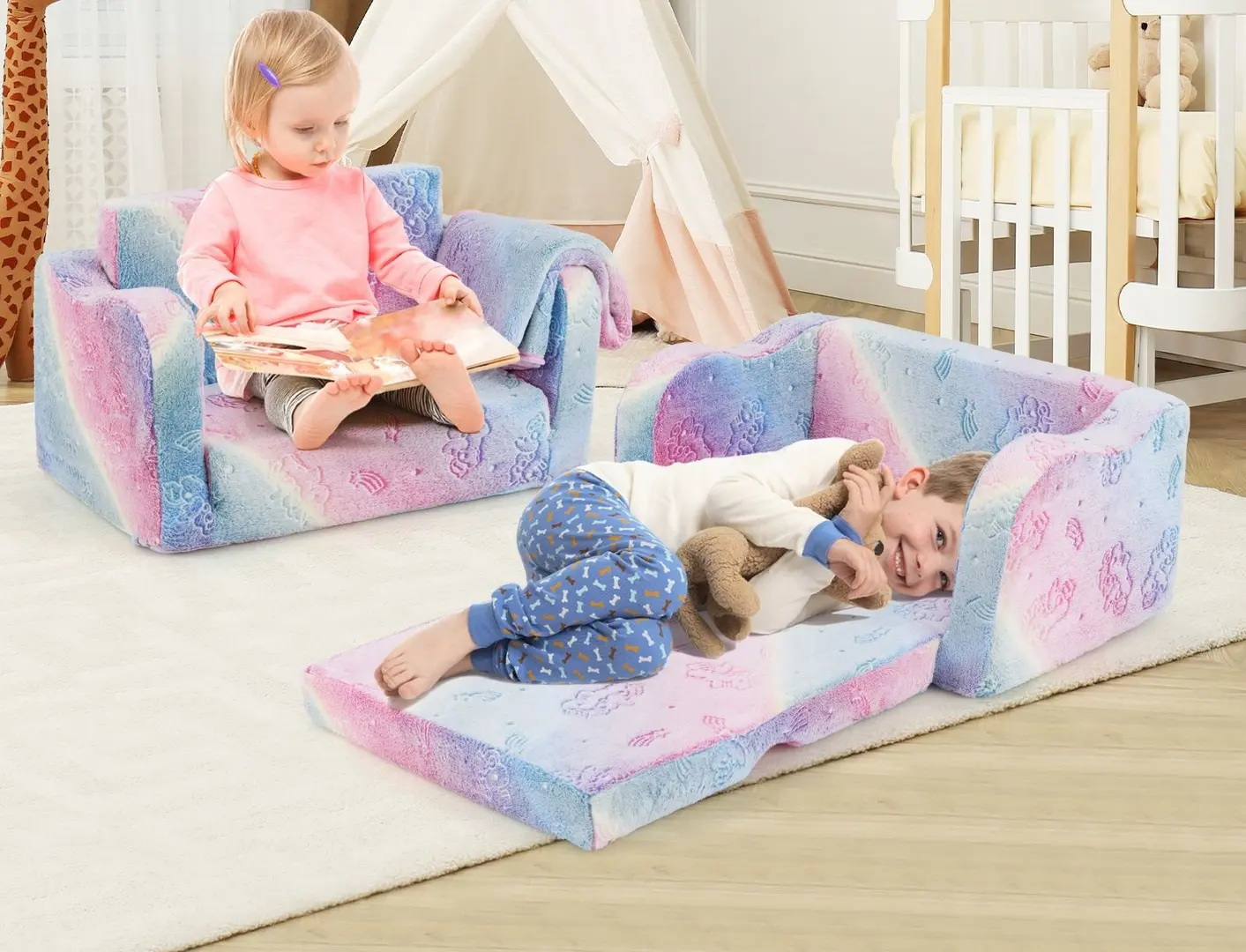 Canapea Costway HV10575UN (Pink) - 2