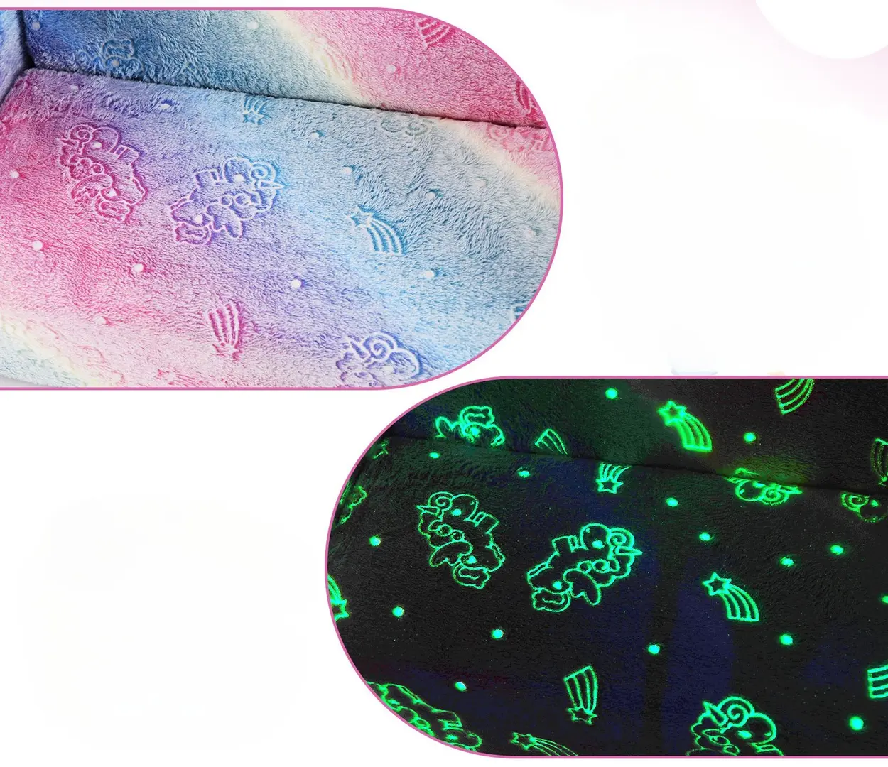 Canapea Costway HV10575UN (Pink) - 4