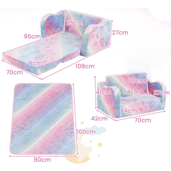 Canapea Costway HV10575UN (Pink) Thumb