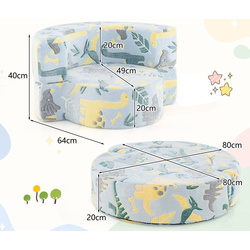 Кресло 2в1 Costway HY10226BL (Light Blue) Thumb