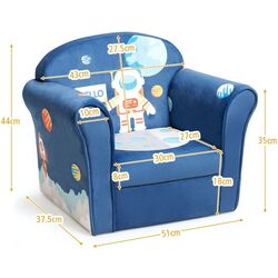 Fotoliu Costway HW65434 (Blue) Thumb