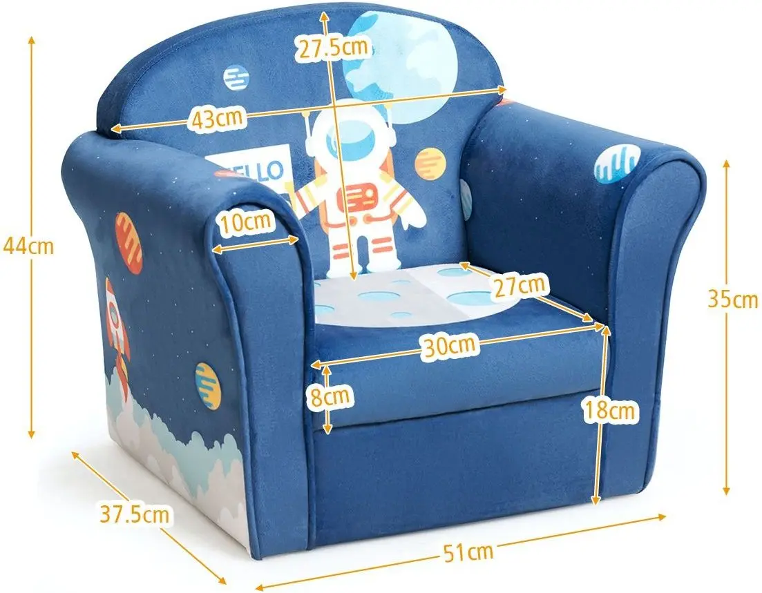 Fotoliu Costway HW65434 (Blue) - 6