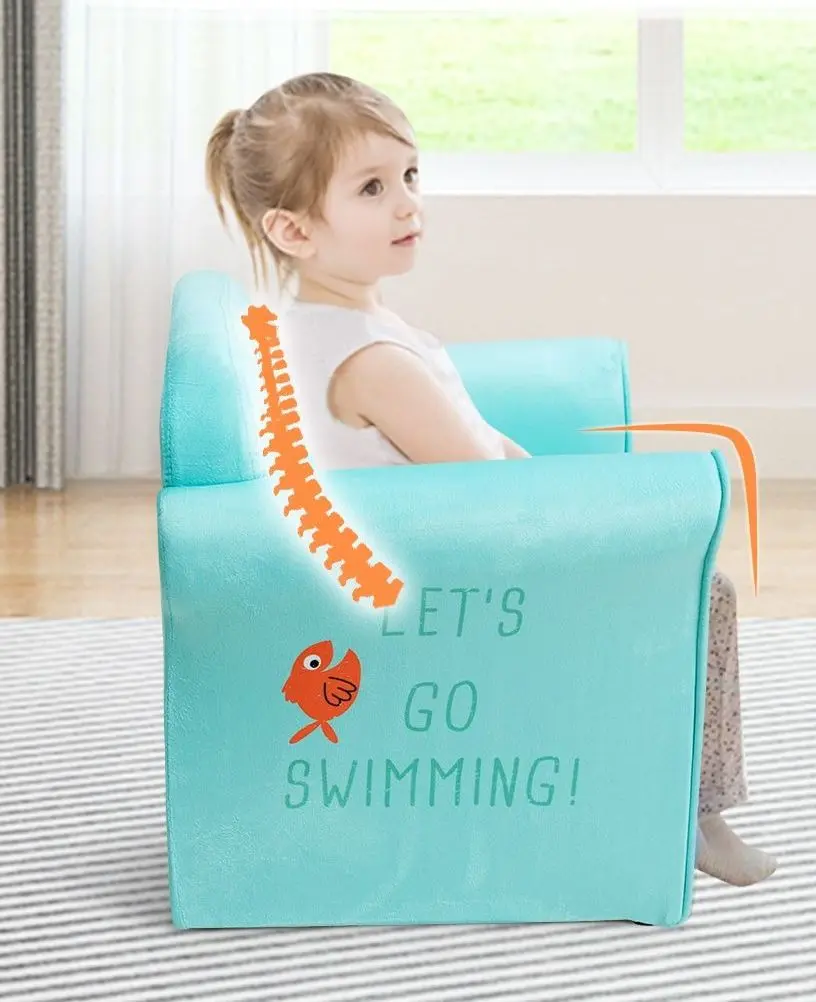 Fotoliu Costway HW65436 (Turquoise) - 5