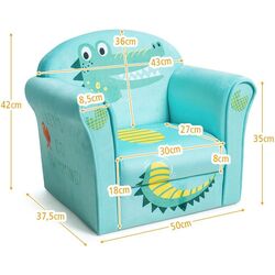 Fotoliu Costway HW65436 (Turquoise) Thumb