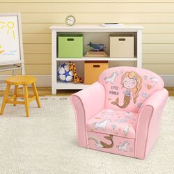 Кресло Costway HW65602 (Pink) Thumb
