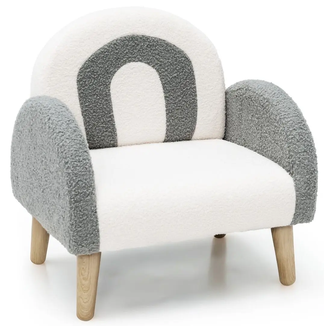 Fotoliu Costway HY10173GR (Grey/White)