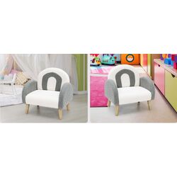 Fotoliu Costway HY10173GR (Grey/White) Thumb