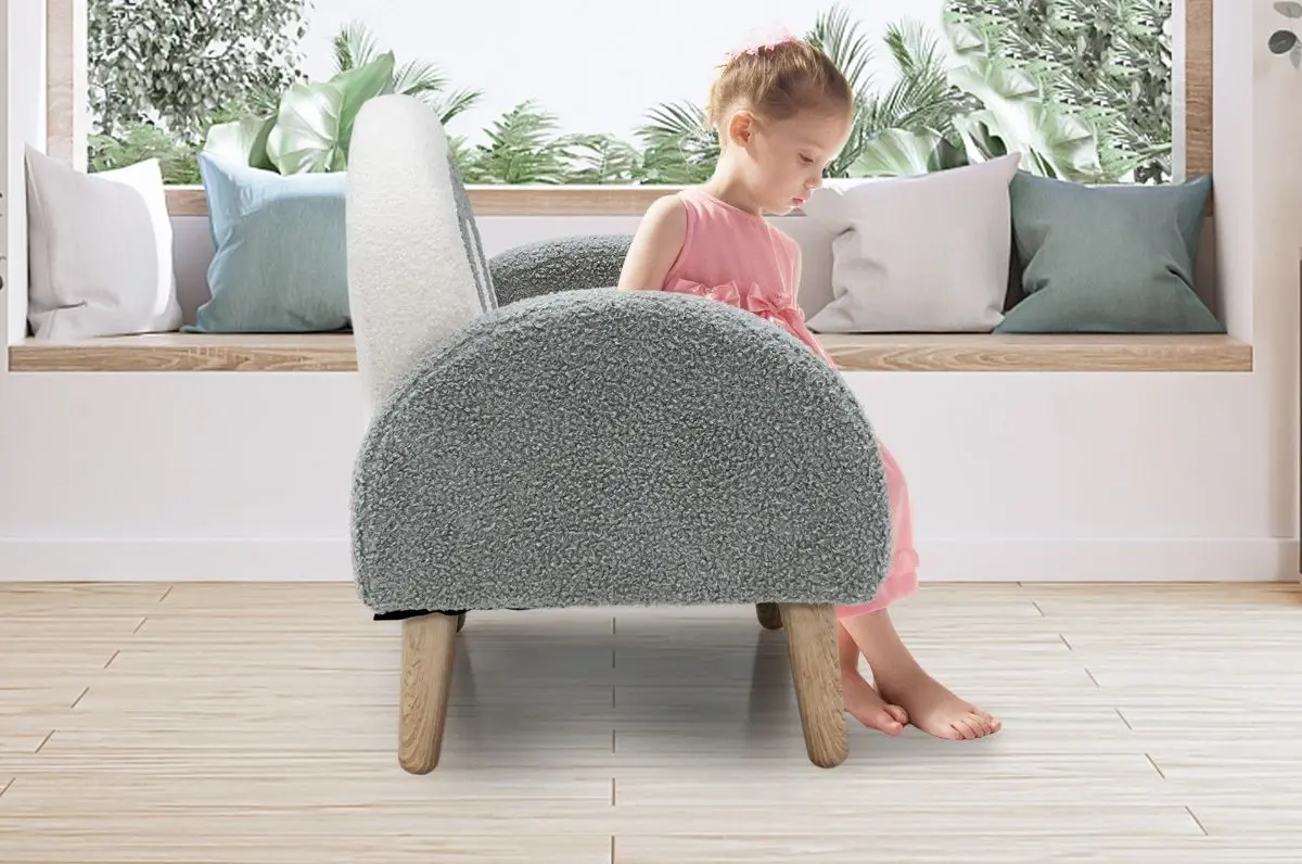 Fotoliu Costway HY10173GR (Grey/White)