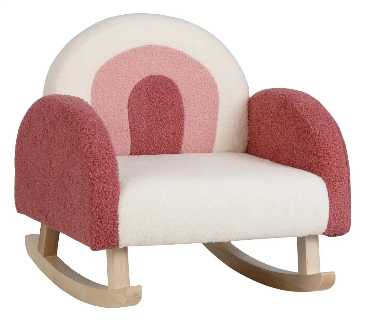 Кресло-качалка Costway HV10298RE (White/Red)