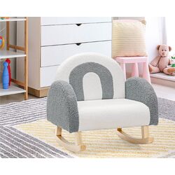 Кресло-качалка Costway HY10172GR (White/Grey)