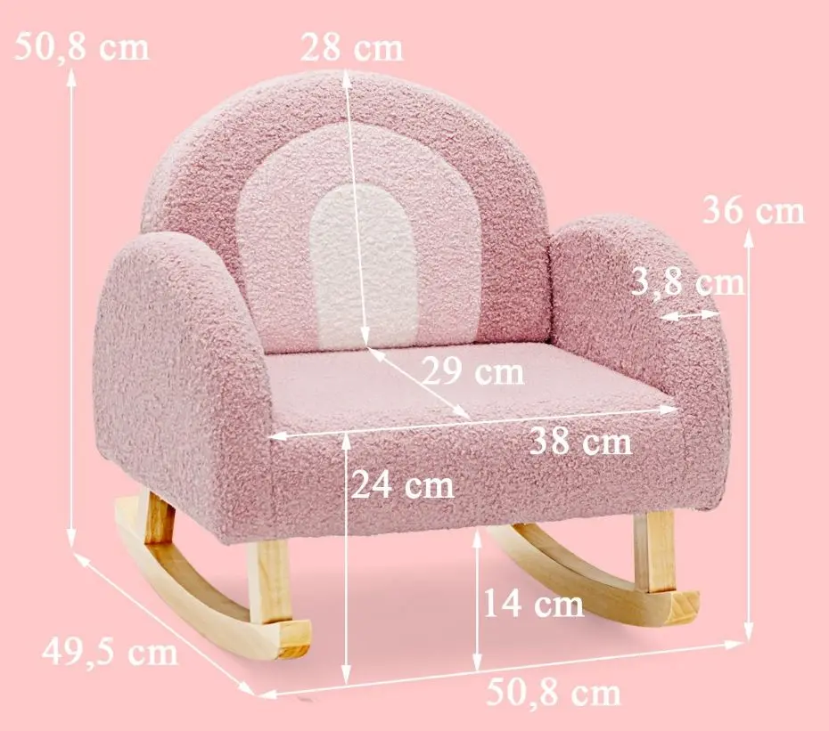 Fotoliu-balansoar Costway HY10172PI (Pink)